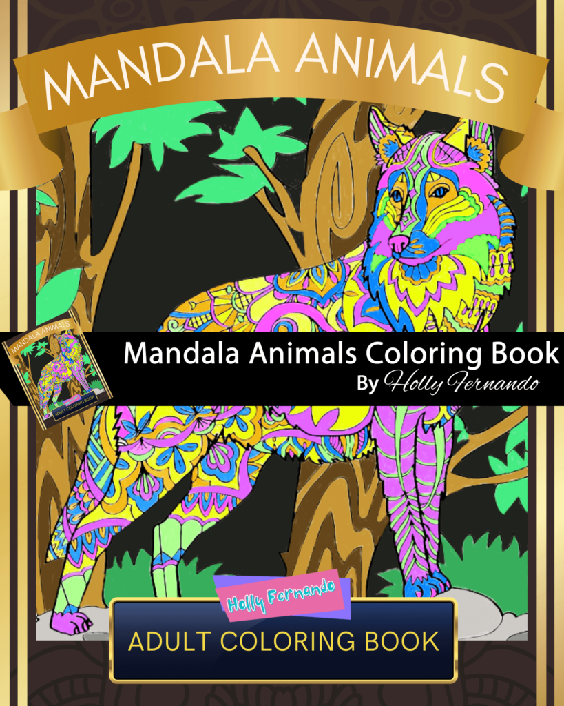 Mandala Animals Adult Coloring Book