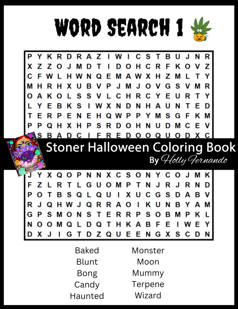 Halloween Stoner Coloring Book